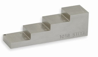 Kalibreringsblock trappa 1-10 mm, Rostfritt