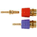 SNABBKOPPLING MED SLANG RÖD 6,3 MM, AC