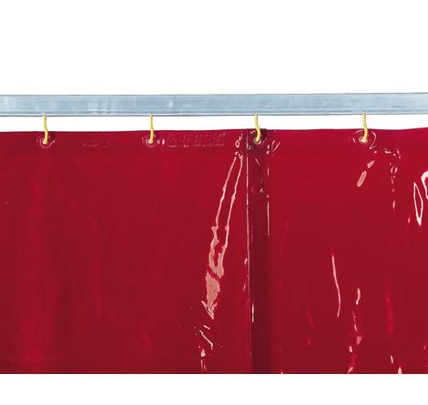 Welding Curtain, Red, DIN EN ISO 25980 - custom size per m²