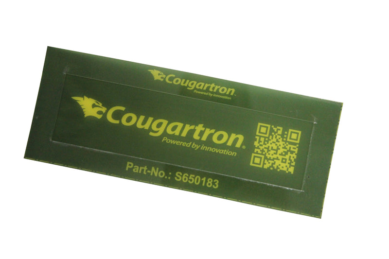 Stensil: "Cougartron" med plastram - 113x50mm