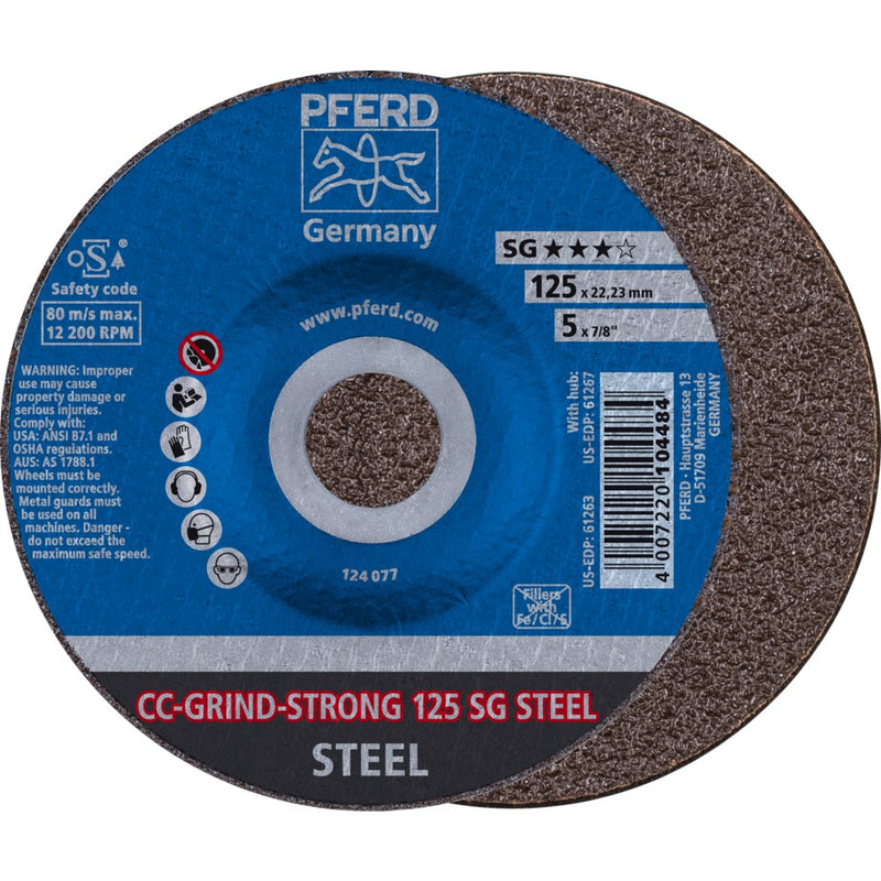 PFERD CC-GRIND-sliprondell CC-GRIND-STRONG 125 SG STEEL