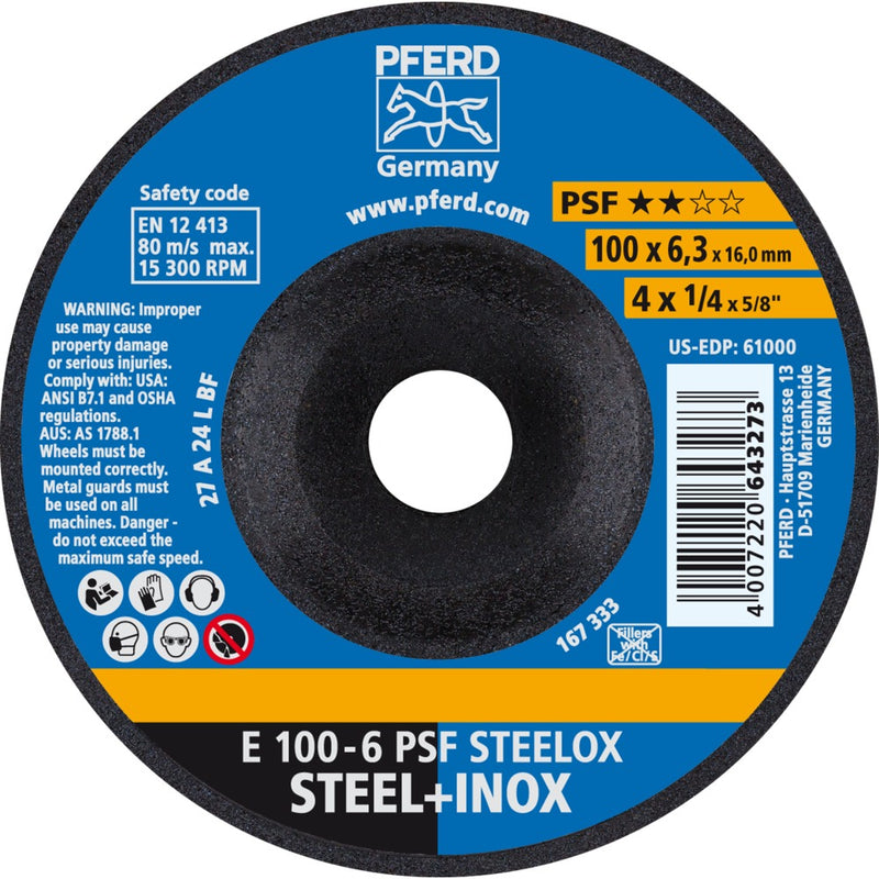 PFERD Navrondeller E 100-6 PSF STEELOX/16,0