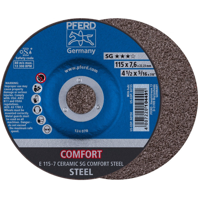 PFERD Navrondeller E 115-7 CERAMIC SG COMFORT STEEL