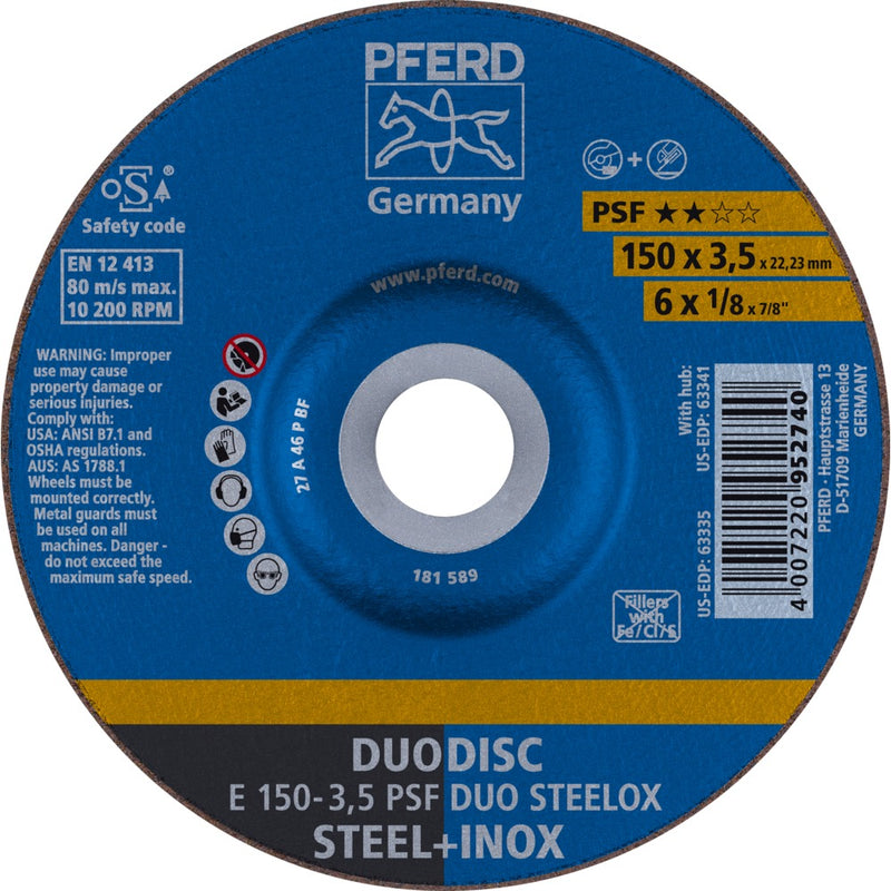 PFERD Navrondeller E 150-3,5 PSF DUO STEELOX