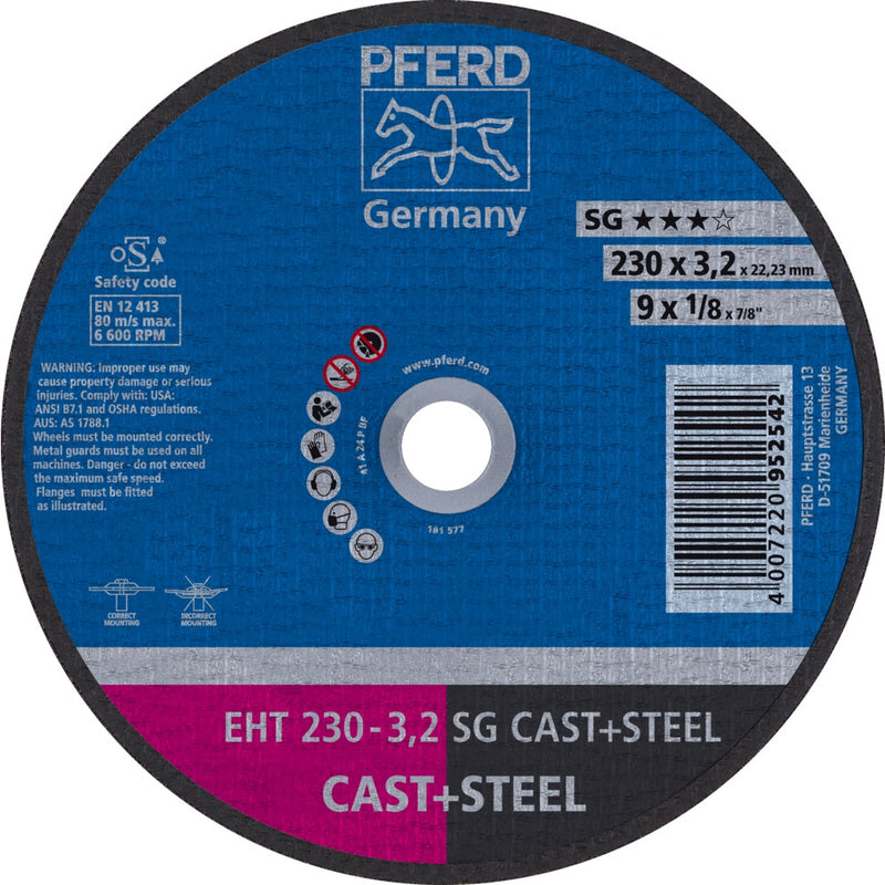 PFERD Kapskivor EHT 230-3,2 SG CAST+STEEL
