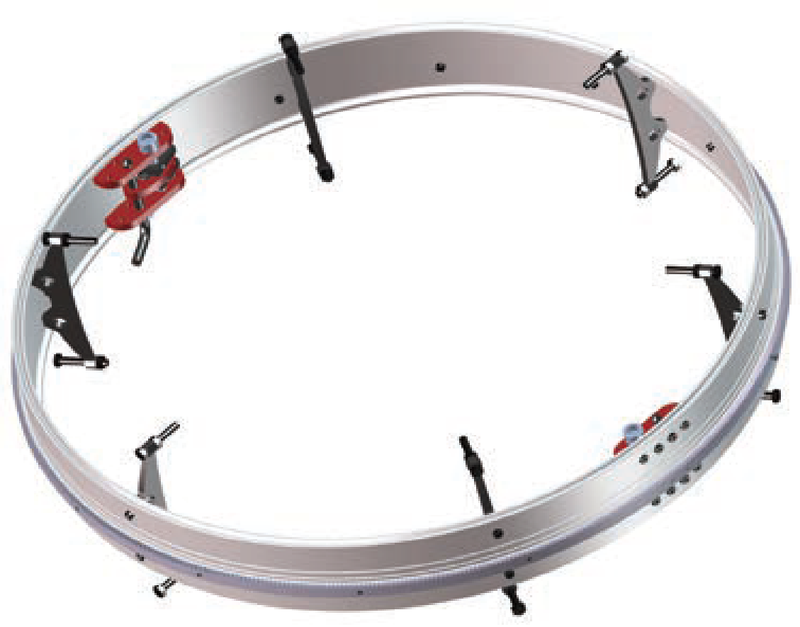 Ring track OD 1250-1300 mm
