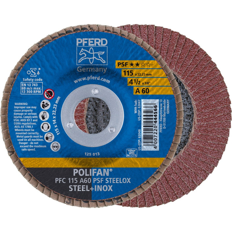 PFERD POLIFAN-lamellrondell PFC 115 A 60 PSF STEELOX