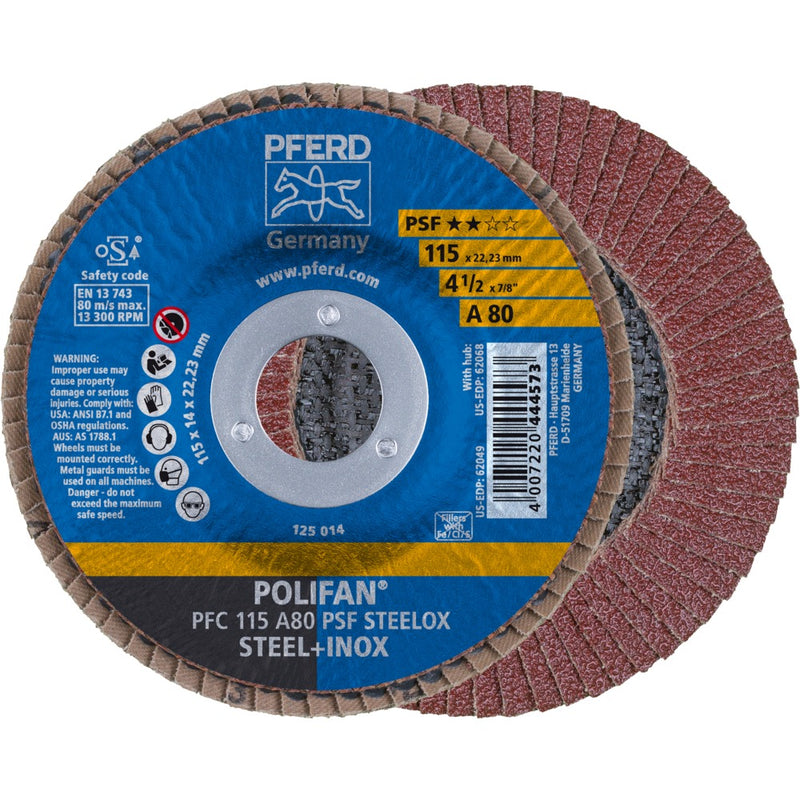 PFERD POLIFAN-lamellrondell PFC 115 A 80 PSF STEELOX