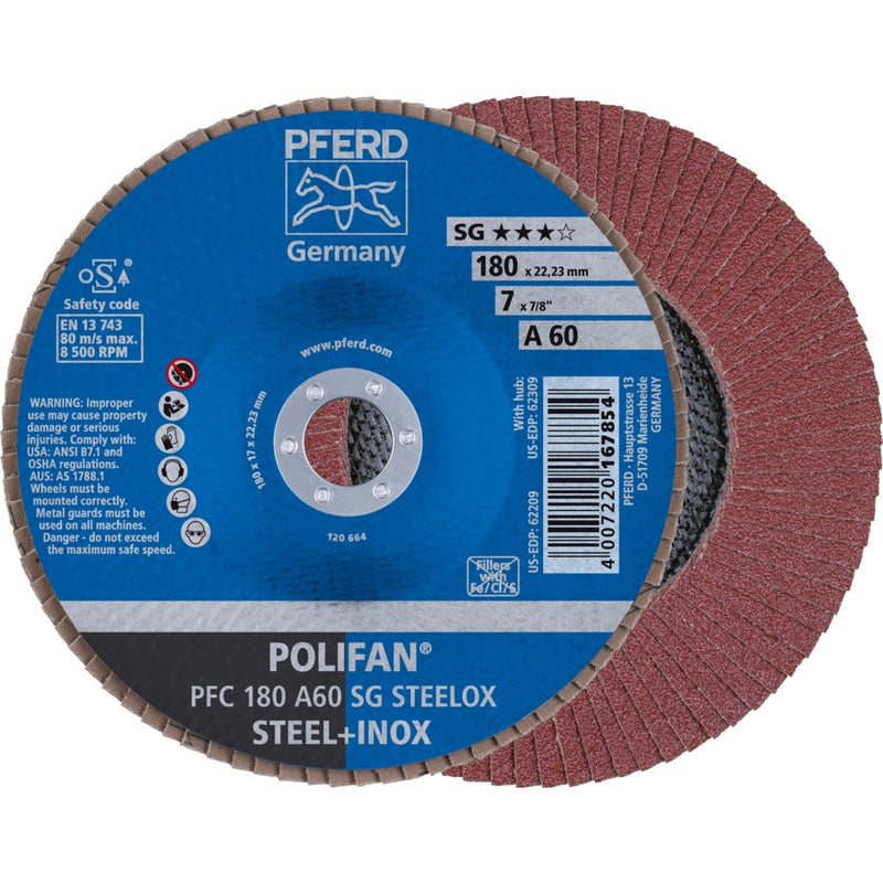 PFERD POLIFAN-lamellrondell PFC 180 A 60 SG STEELOX