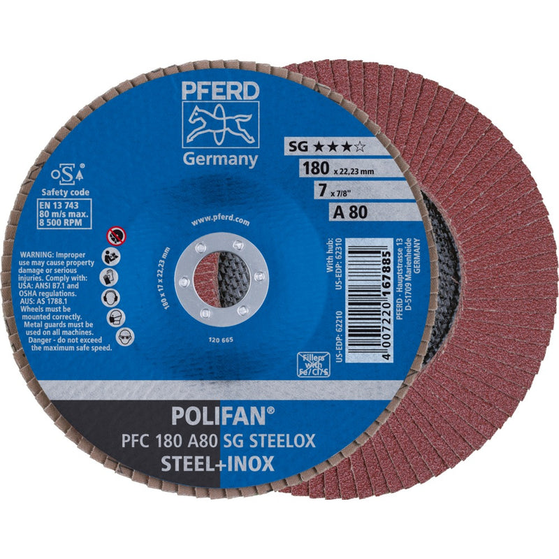 PFERD POLIFAN-lamellrondell PFC 180 A 80 SG STEELOX
