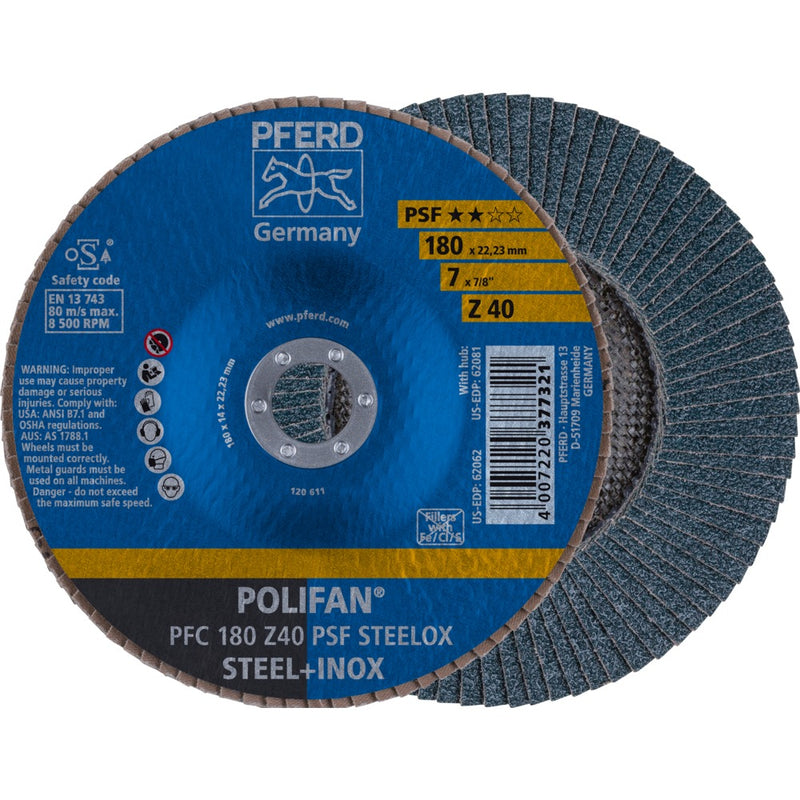 PFERD POLIFAN-lamellrondell PFC 180 Z 40 PSF STEELOX