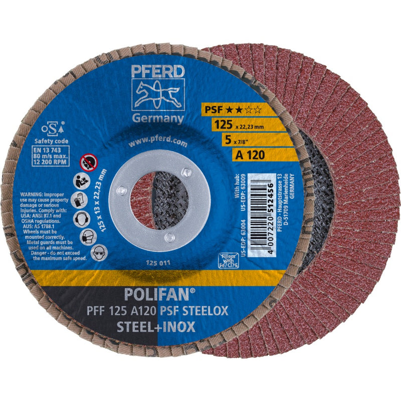 PFERD POLIFAN-lamellrondell PFF 125 A 120 PSF STEELOX