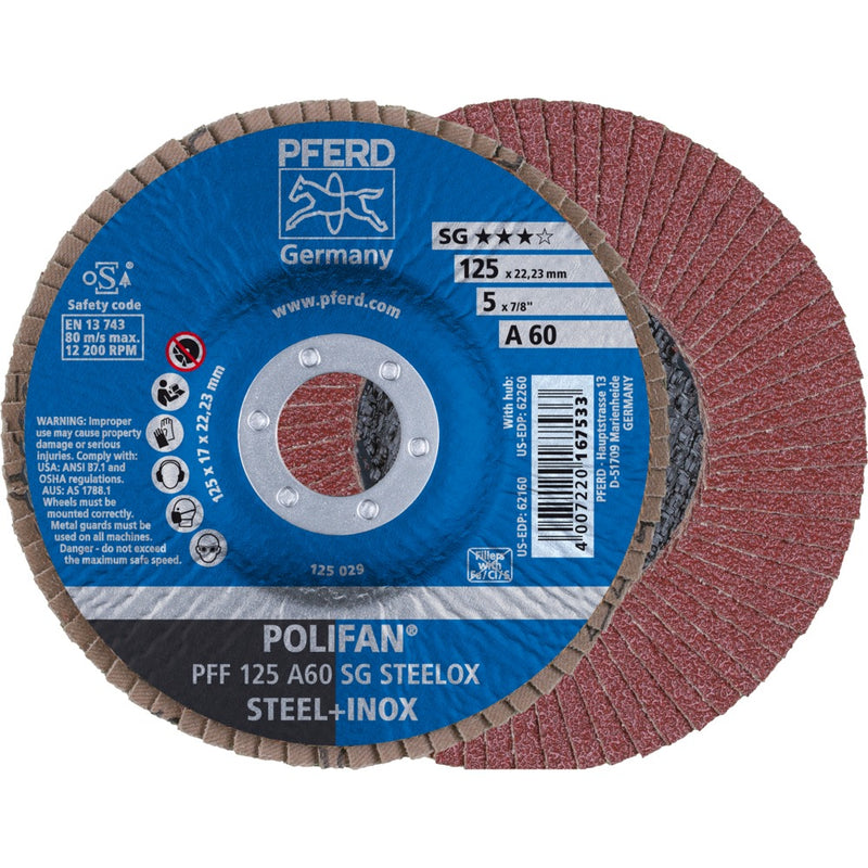 PFERD POLIFAN-lamellrondell PFF 125 A 60 SG STEELOX