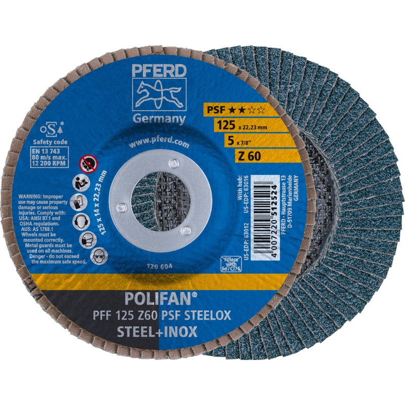 PFERD POLIFAN-lamellrondell PFF 125 Z 60 PSF STEELOX