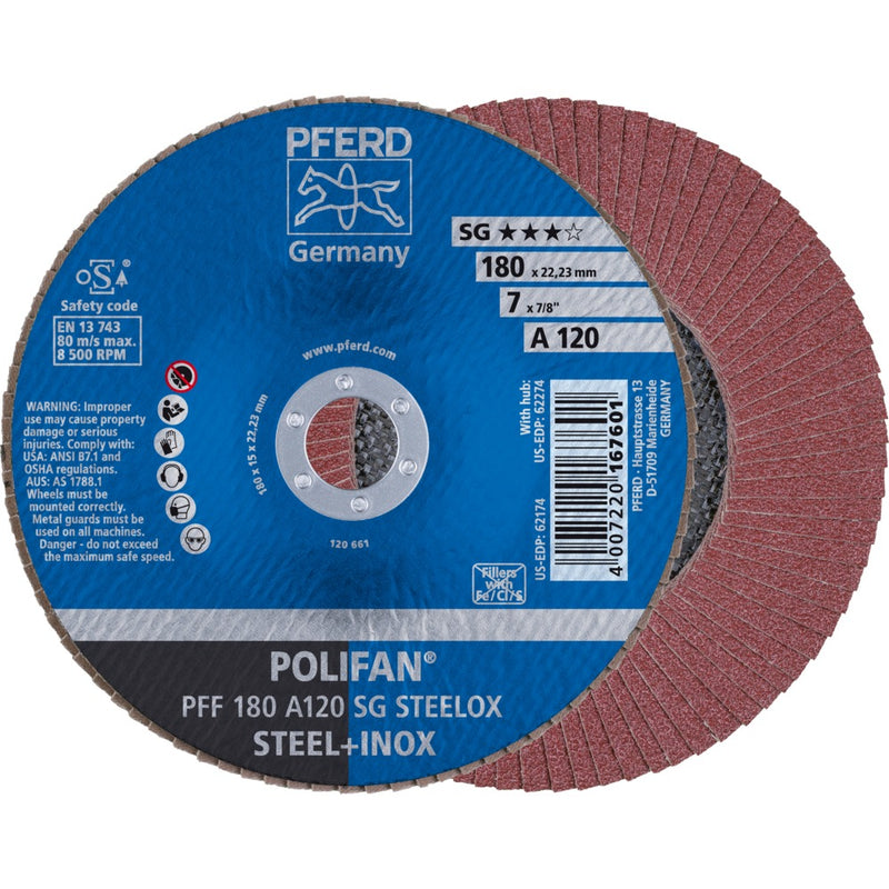 PFERD POLIFAN-lamellrondell PFF 180 A 120 SG STEELOX