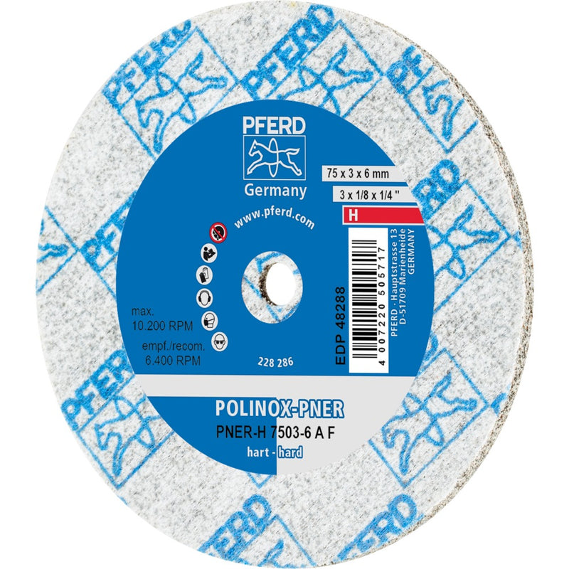 PFERD POLINOX kompaktpolerskivor PNER-H 7503-6 A F